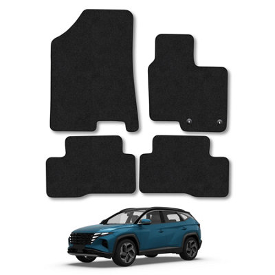 Car Mat Co Hyundai Tucson 2021+ (Hybrid) Car Mats Black Carpet Tailored Fit Easy Clean from B&Q
