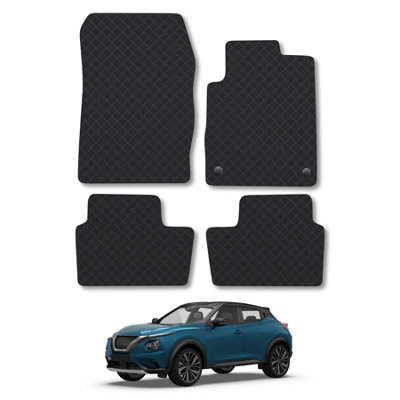 Car Mat Co Nissan Juke (2019+) Rubber Car Mats Heavy-Duty Tailored Fit Waterproof Durable from B&Q