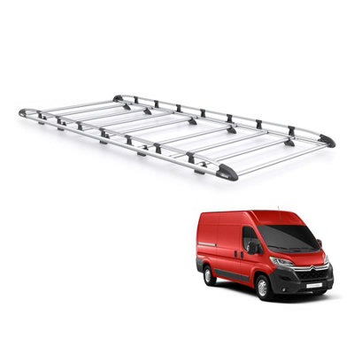 B&Q - Citroen Relay Roof Rack For 2006+ (L4H2)  Aluminum Kammrack Only For L4 Wheelbase With H2 Roof Height