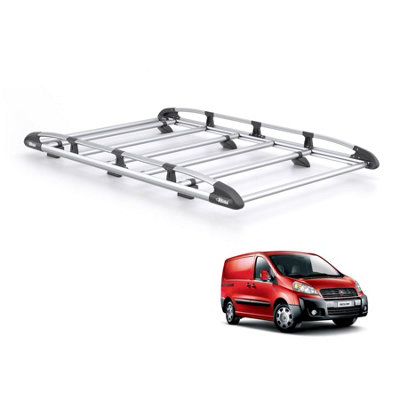 B&Q - Fiat Scudo Roof Rack For 2007-2016 (L1H1Tailgate)  Kammrack Only For L1 Wheelbase With Tailgate Rear Doors