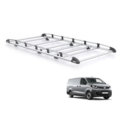 B&Q - Fiat Scudo Roof Rack For 2022+ Maxi Model (Tailgate)  Kammrack Only For Maxi Wheelbase With Tailgate Rear Door
