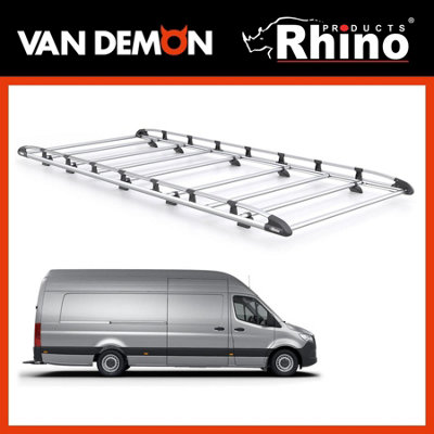 B&Q - Mercedes Sprinter Roof Rack For 2018+ L4,h2  Aluminium Bars  Kammrack Only For L4 Wheelbase And H2 Roof Models