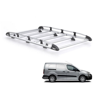 B&Q - Peugeot Partner Roof Rack For 2008-2018 L2 Models  Kammrack Only For L2 Wheelbase With Barn Doors