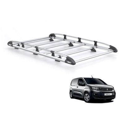 B&Q - Peugeot Partner Roof Rack For 2018+ Standard (L1)  Kammrack Only For Standard (L1) Wheelbase With Barn Doors