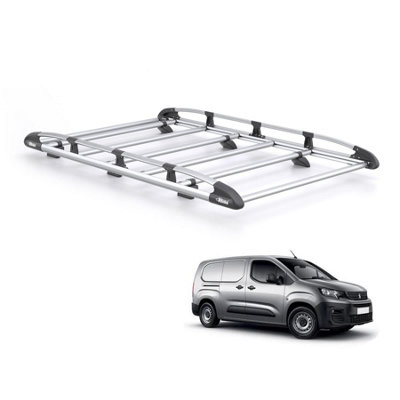 B&Q - Peugeot Partner Roof Rack For 2018+ Long (L2) Models  Kammrack Only For Long (L2) Wheelbase With Barn Doors