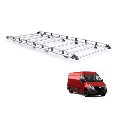 B&Q - Vauxhall Movano Roof Rack For 2010-2021 (L4H2)  Kammrack Only For L4 Wheelbase With H2 Roof