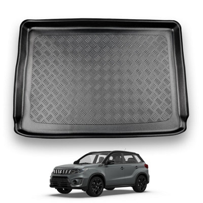 B&Q -  Suzuki Vitara (2019+) Boot Liner (Upper Boot Position) Tailored Boot Protector Waterproof Raised Edges Custom Fit Accessory