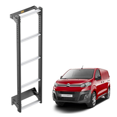 B&Q -  Van Ultiladder For Citroen Dispatch (2016+)5 Rung Van Door Ladder (Anti-Corrosive)