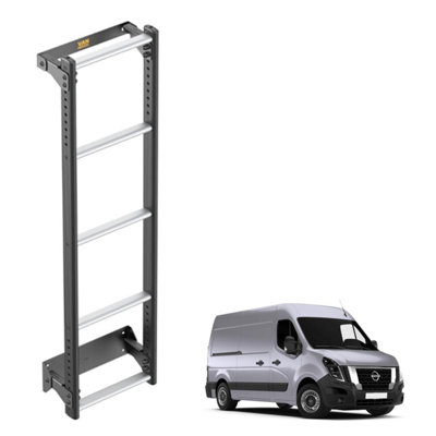B&Q -  Van Ultiladder For Nissan Interstar (2022+)6 Rung Van Door Ladder (Anti-Corrosive)