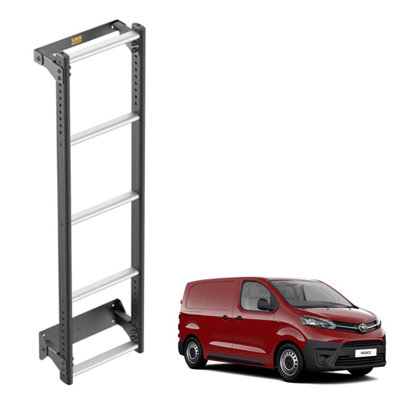 B&Q -  Van Ultiladder For Toyota Proace (2016+)5 Rung Van Door Ladder (Anti-Corrosive)
