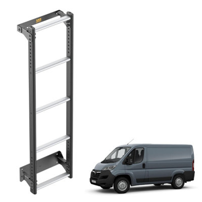 B&Q -  Van Ultiladder For Vauxhall Movano (2021+)6 Rung Van Door Ladder (Anti-Corrosive)