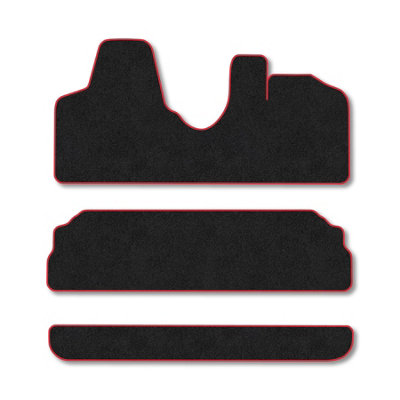 Car Mat Co Fiat Scudo Panorama (2007-2016) Van Mats Accessories Tailored Fit Carpet Car Floor Mats Non Slip Red Trim Accessory Durable Anti from B&Q