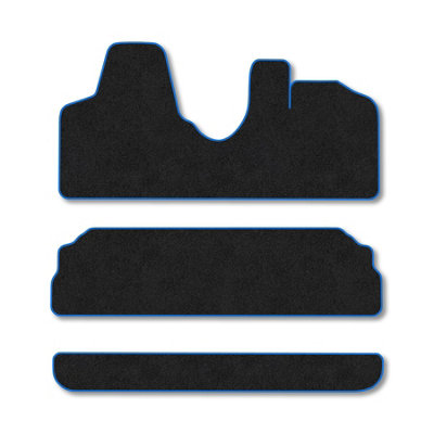 Car Mat Co Fiat Scudo Panorama (2007-2016) Van Mats Accessories Tailored Fit Carpet Car Floor Mats Non Slip Blue Trim Compatible Accessory from B&Q