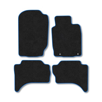 Car Mat Co Fiat Fullback (2016+) (No Rear Heating) Van Mats Accessories Tailored Fit Carpet Car Floor Mats Non Slip Blue Trim Compatible from B&Q