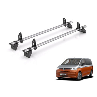B&Q -  Roof Rack For Vw Transporter Multivan (2022+) 2X Steel Roof BarsKammbar FleetMv2Fl Suitable For T7 Models