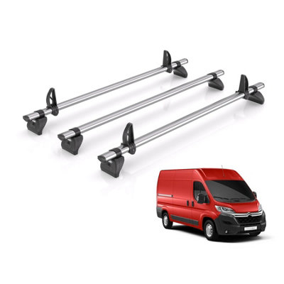 B&Q -  Roof Rack For Citroen Relay (2006+) 3X Steel Roof BarsKammbar FleetIa3Fl