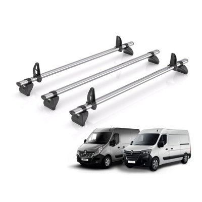 B&Q - Vd  Kammbar Fleet 3 Bars Roof Rack For The Renault Master 2010-2024 Suitable Only For H1/h2 Roof Height Models