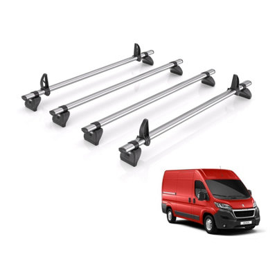 B&Q -  Roof Rack For Peugeot Boxer (2006+) 4X Steel Roof BarsKammbar FleetIa4Fl Not Suitable For The L3H3 Variation