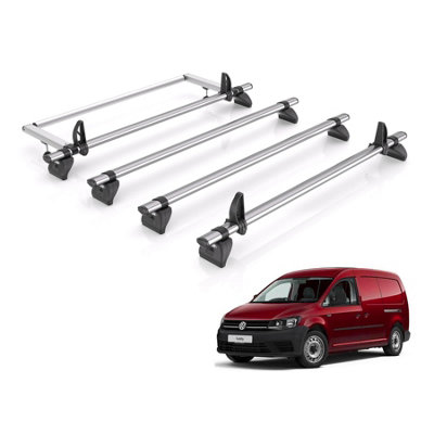 B&Q - Vd  Kammbar Fleet & Roller 4 Bars Roof Rack For The Vw Caddy 2010-2020 Suitable Only For Maxi Models
