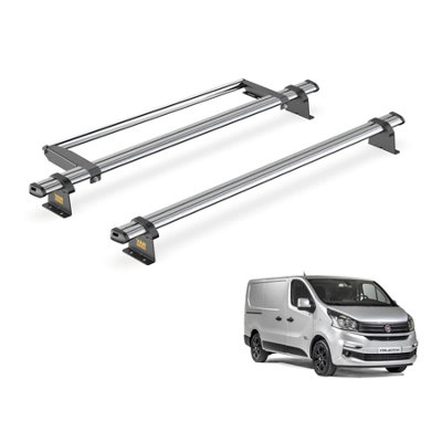 B&Q -  Trade Fiat Talento (2016+) Roof Rack 2 Steel Roof Bars & Rear Ladder RollerUltibar TradeSb315-2/vgr-01