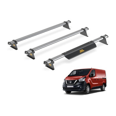 B&Q -  Trade Nissan Nv300 (2016+) Roof Rack 3 Steel Roof BarsUltibar TradeSb315-3