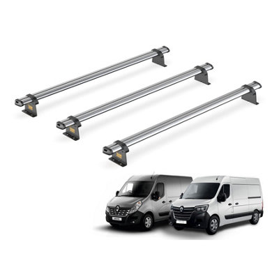 B&Q -  Trade Renault Master (2010+) Roof Rack 3 Steel Roof BarsUltibar TradeSb286-3