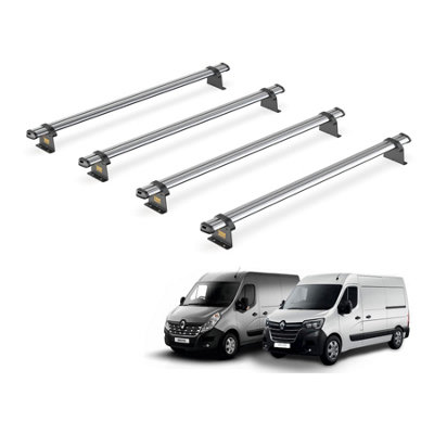 B&Q -  Trade Renault Master (2010+) Roof Rack 4 Steel Roof BarsUltibar TradeSb286-4