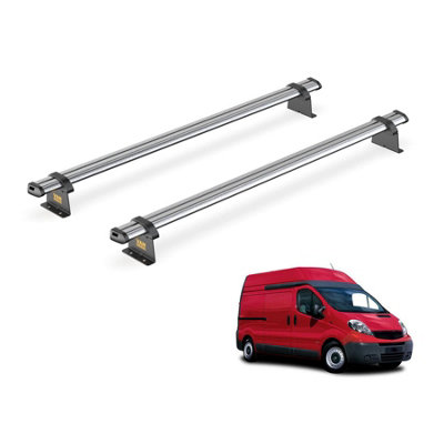 B&Q -  Trade Renault Trafic (2001-2014) Roof Rack 2 Steel Roof BarsUltibar TradeSb211-2