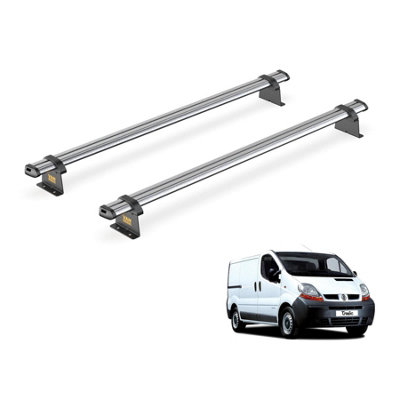 B&Q -  Trade Renault Trafic (2001-2014) Roof Rack 2 Steel Roof BarsUltibar TradeSb255-2