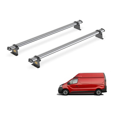 B&Q -  Trade Vauxhall Vivaro (2014-2019) Roof Rack 2 Steel Roof BarsUltibar TradeSb211-2