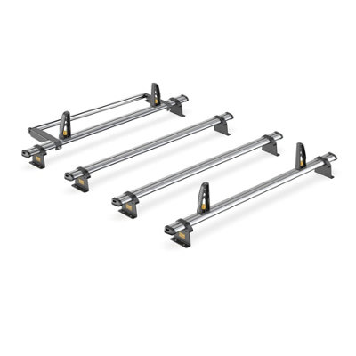 B&Q -  Fiat Talento 4 Bar Roof Rack + Ladder Roller For 2016+ (High Roof Models)Van Guard Trade