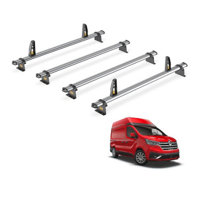 B&Q -  Trade Renault Trafic (2014+) Roof Rack 4 Steel Roof Bars & LoadstopsUltibar TradeSb211-4