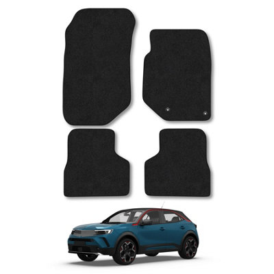 Car Mat Co Vauxhall Mokka (2020+) (Not For Ev / Mhev Models) Car Mats Black Carpet Tailored Fit Easy Clean With Clips from B&Q
