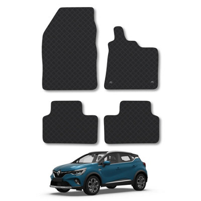 Car Mat Co Renault Captur (2020+) Rubber Car Mats Heavy-Duty Tailored Fit With Clips from B&Q