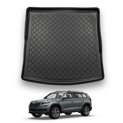 Nomad Skoda Kodiaq (2017-2023) Boot Liner (5 Seater Model) Premium Tailored Boot Mat Protector Waterproof Dog Pet Friendly from B&Q