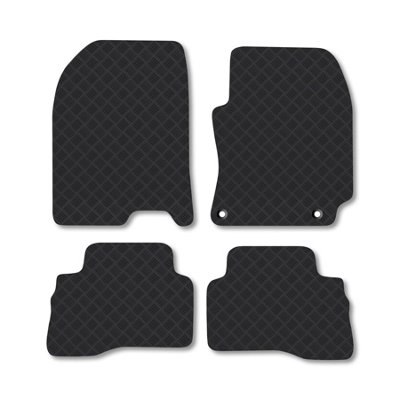 Car Mat Co Hyundai Kona (2017-2020)  Hybrid Rubber Car Mats Heavy-Duty Tailored Fit from B&Q