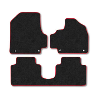 Car Mat Co Hyundai Ioniq 2021+ (Sliding Centre Console) Car Mats Red Trim Carpet Tailored from B&Q
