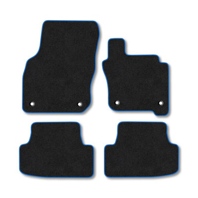 Car Mat Co Vw Golf Mk8 Mild Hybrid 2019+ Car Mats Blue Trim Carpet Tailored Fit Easy Clean from B&Q