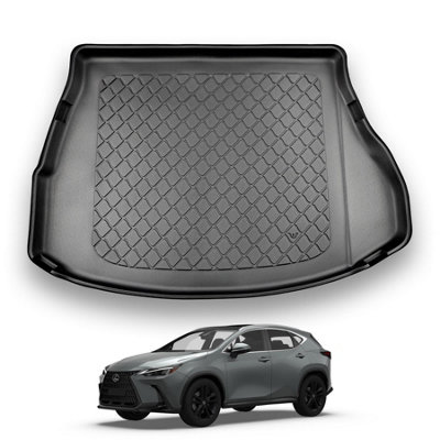 Nomad Lexus Nx 350H (2021+) Boot Liner Premium Tailored Fit Boot Mat Protector Easy Install Thermoplastic Waterproof Raised Edges from B&Q