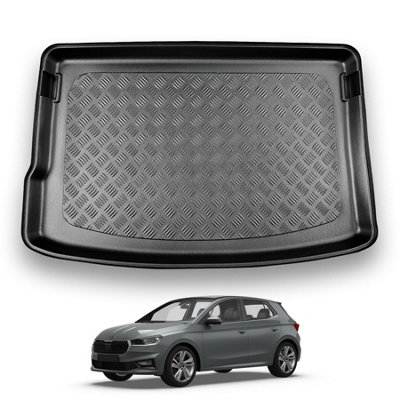 Nomad Skoda Fabia (2021+) Boot Liner (Upper Boot Position) Tailored Boot Protector Waterproof Raised Edges Custom Fit Accessory from B&Q