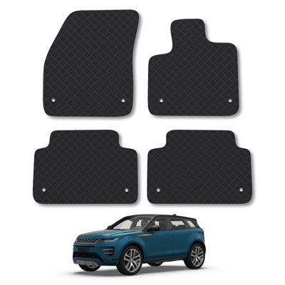 Car Mat Co Land Rover Range Rover Evoque 2019+ (Auto) Rubber Car Mats Heavy-Duty Tailored from B&Q