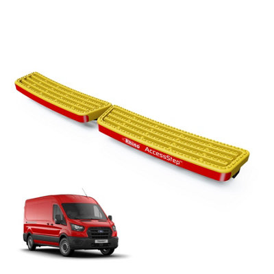 Rhino Accessstep For Ford Transit (2018+)Van Rear Safety Access StepNo Reverse Sensors (Yellow)(Ss227Y) from B&Q