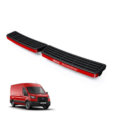 B&Q -  Accessstep For Ford Transit (2018+)Van Rear Safety Access StepNo Reverse Sensors (Black)(Ss227B)