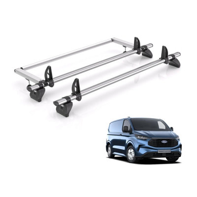 B&Q - Vd  Kammbar Fleet & Roller 2 Bars Roof Rack For The Ford Transit Custom 2024+ Only Suitable For Gen2
