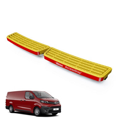 B&Q -  Accessstep For Toyota Proace (2016-2024)Van Rear Safety Access StepNo Reverse Sensors (Yellow)(Ss225Y)