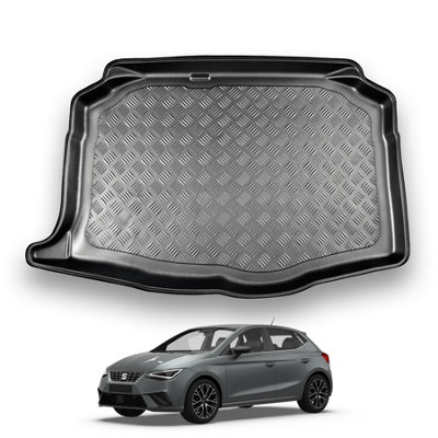 B&Q -  Seat Ibiza (2017+) Boot Liner (Lower Boot Position) Tailored Boot Protector Waterproof Accessory Dog Pet Friendly