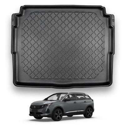 Nomad Peugeot 3008 (2017+) Boot Liner (Not For Hybrid Models) Premium Tailored Boot Mat Protector Thermoplastic Waterproof from B&Q