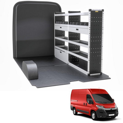 Van Guard Trade Citroen Relay (2006+) Van Racking Organiser Van Shelving & Accessories (Gold Package) Driver Side (Tvr-G-006-Os) from B&Q