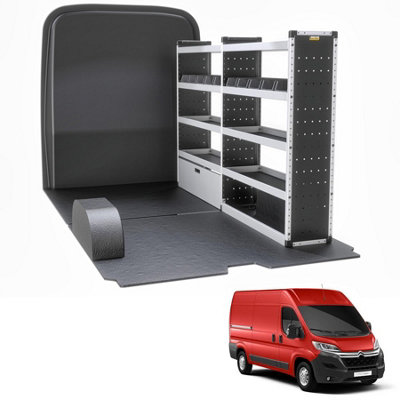 Van Guard Trade Citroen Relay (2006+) Van Racking Organiser Van Shelving & Accessories (Silver Package) Driver Side (Tvr-S-006-Os) from B&Q