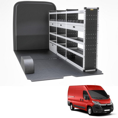 Van Guard Trade Citroen Relay (2006+) Van Racking Organiser Van Shelving & Accessories (Gold Package) Driver Side (Tvr-G-007-Os) from B&Q